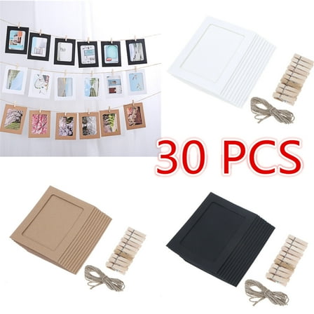 LAMIRO 4x4 Picture Frame Decorate Collage Photo Frames Wedding Ceremony Decorations Black for Baby