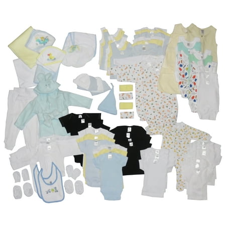 Bambini Newborn Baby Starter Baby Shower Layette Gift Set, 88pc (Baby Boys)