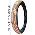 thumbnail image 5 of Retro Western Cowboy Car Universal Steering Wheel Cover, Automotive Interior Accessories, Universal Steering Wheel Cover, Flower F, 5 of 6