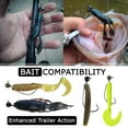 thumbnail image 6 of Reaction Tackle Tungsten Football Swing Jig Heads - Bass Fishing Jigs -Swinging Action Trigger Bait -Versatile Jig with Sharp Hooks -Mimics Crawfish- Green Pumpkin- 3/8, 6 of 7