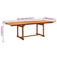 thumbnail image 2 of vidaXL 7 Piece Patio Dining Set Solid Wood Acacia, 2 of 9