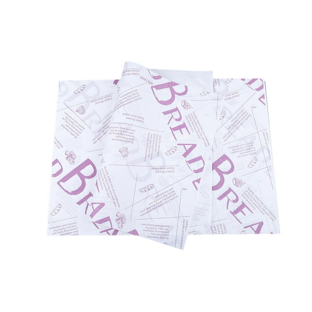 Yhmxh Papel absorbente de aceite para bandejas de horno Papel para hamburguesas Papel para envasar patatas fritas Papel para bandejas de pan resistente a la grasa Papel mate resistente a la grasa
