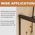 thumbnail image 3 of 60" W x 70" H Shower Doors, Traditional Sliding Shower Doors Tempered Glass Bypass Shower Enclosure with Single Handle, Clear Glass Bathroom Doors in Matte Black Finish, 3 of 7