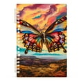 thumbnail image 2 of Butterfly Mountain Clouds Ring Binder Notebook Journey Note Diary College Ruled Spiral Notebook Study Loose Leaf Paper A5 60 Pages, 2 of 8
