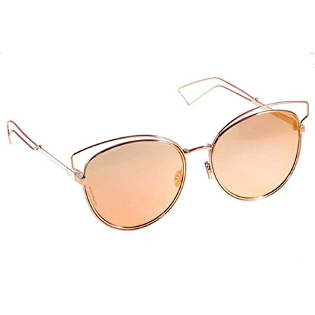 Dior JA0 Pink Sideral2 Cats Eyes Sunglasses Lens Category 2 Lens Mirrored