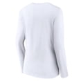 thumbnail image 3 of Women's White Carolina Panthers Logo Team Lockup Long Sleeve V-Neck T-Shirt, 3 of 3