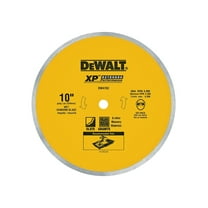 DEWALT XP DW4762 Tile Diamond Saw Blade, 10 in Dia Blade, 4 in D Cutting, 5/8 in Arbor/Shank, Wet/Fast/Chip-Free Cutting