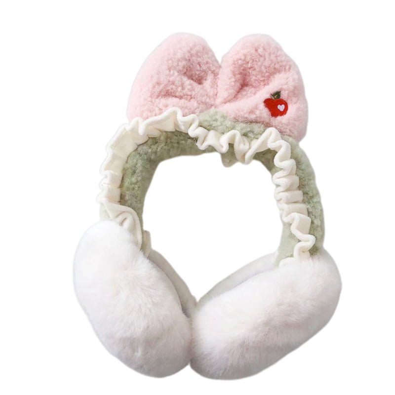 Winter Bowknot Snow Outdoor Fluffy Earflap Warm Earmuffs Headband Ear Warmers 