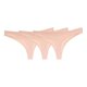 thumbnail image 1 of Gibobby Verano calzoncillos adelgazantes Paquete de 3 ropa interior deportiva transpirable sin costuras de color sólido para mujer Tanga de cintura media para mujer(Beige， XL), 1 of 4