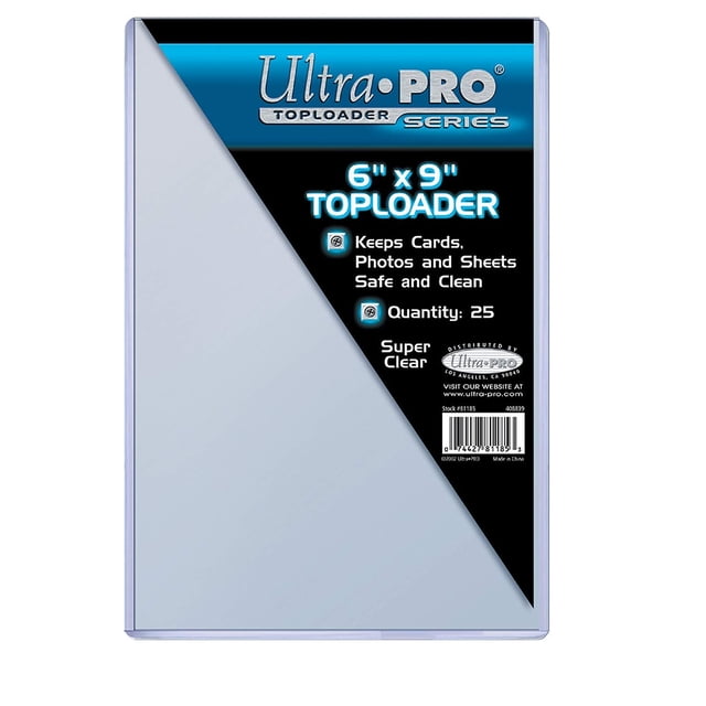 Funda para Cartas Ultra Pro Toploader 15,2 cm x 22,9 cm Paquete de 25