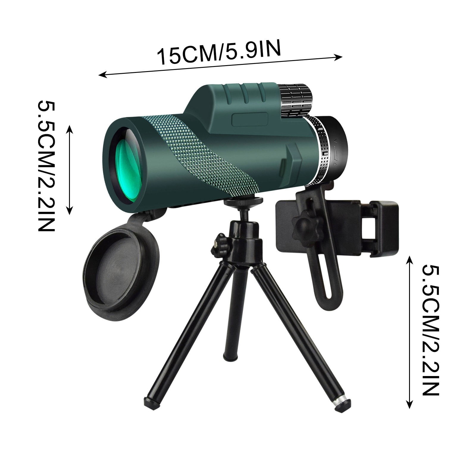 EDHITNR Clearance 12x50 Monocular Telescope Phone Camera Day And