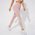 thumbnail image 6 of Arlun High Waist Stretch Tummy Lifting Yoga Pants for Women Fashion Marble Pattern Printed Sports Fitness Leggings Lightweight Breathable Workout Pant Light Pink S, 6 of 6