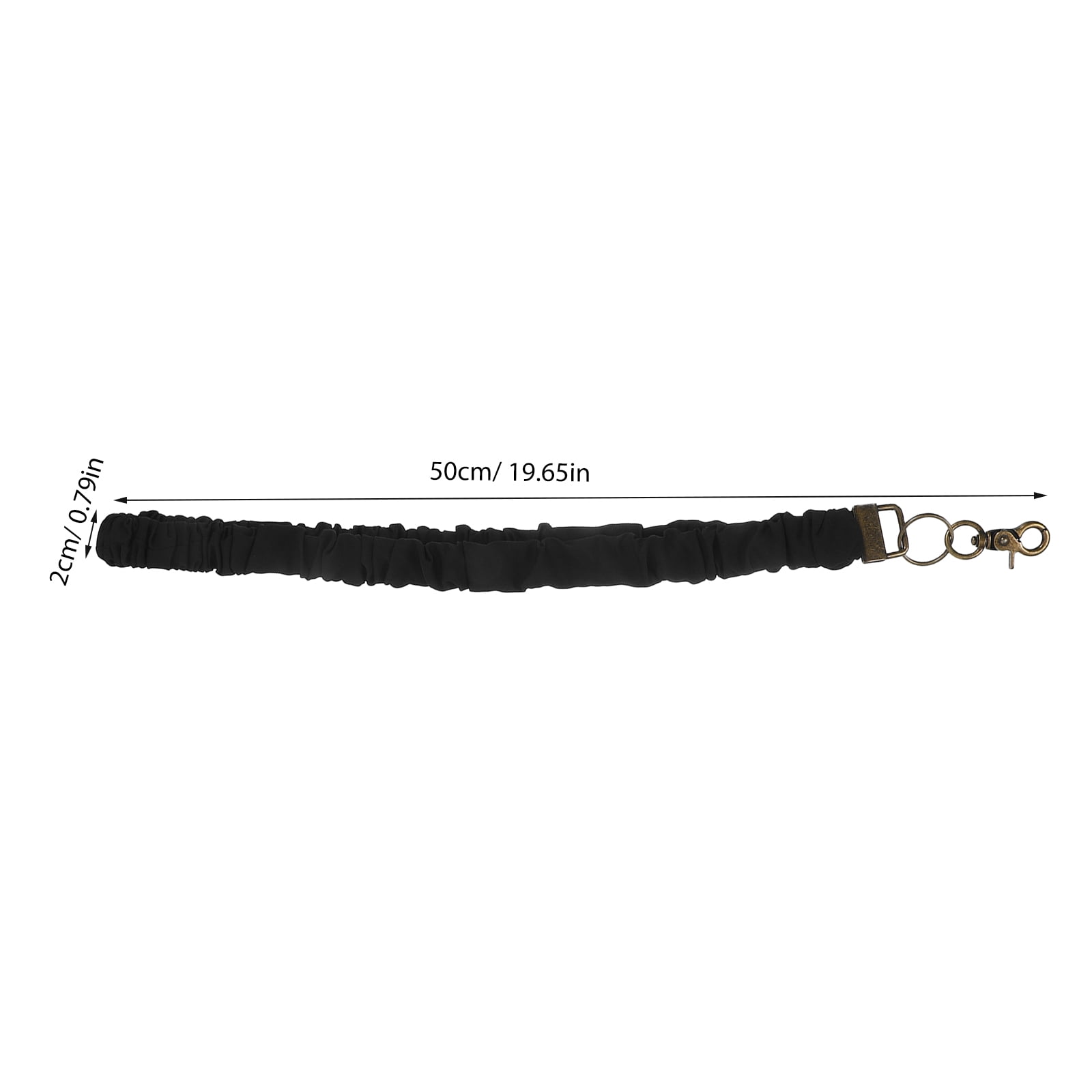 OUNONA 2-Pack Adjustable Badge Necklaces with Elastic Polyester Lanyard Straps for Holders and Stylus Use