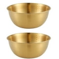thumbnail image 1 of Tazones for mezclar de acero inoxidable, tazón medidor for hornear, tazón de sopa de Ramen coreano, bandeja de ensalada de Metal, 1 of 7