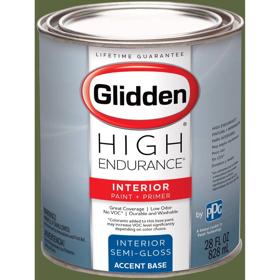Glidden High Endurance Interior Paint and Primer, Afternoon Martini Olive, #10GY 15 213 by