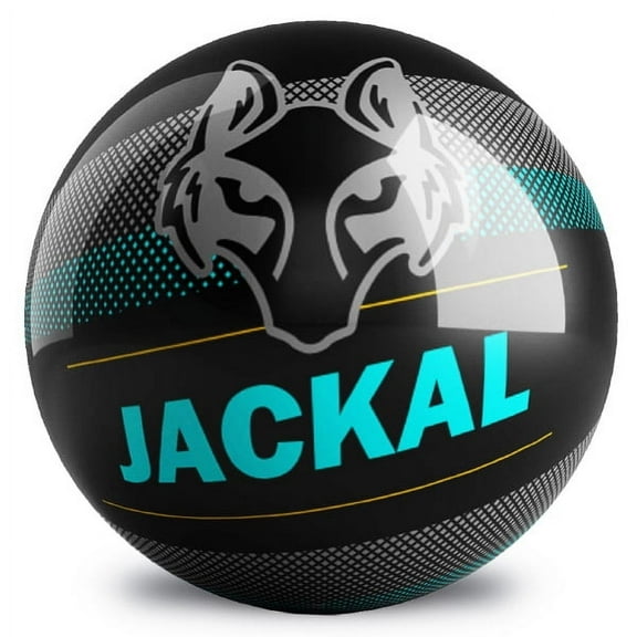 Motiv Jackal Pixel Polyester Undrilled Bowling Ball Black/Aqua