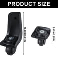 thumbnail image 5 of 3x Luggage Swivel Casters Wheels Mute Trolley Case Luggage Wheels Left & Right Mute Wheels Suitcase Replacement Part, 5 of 9