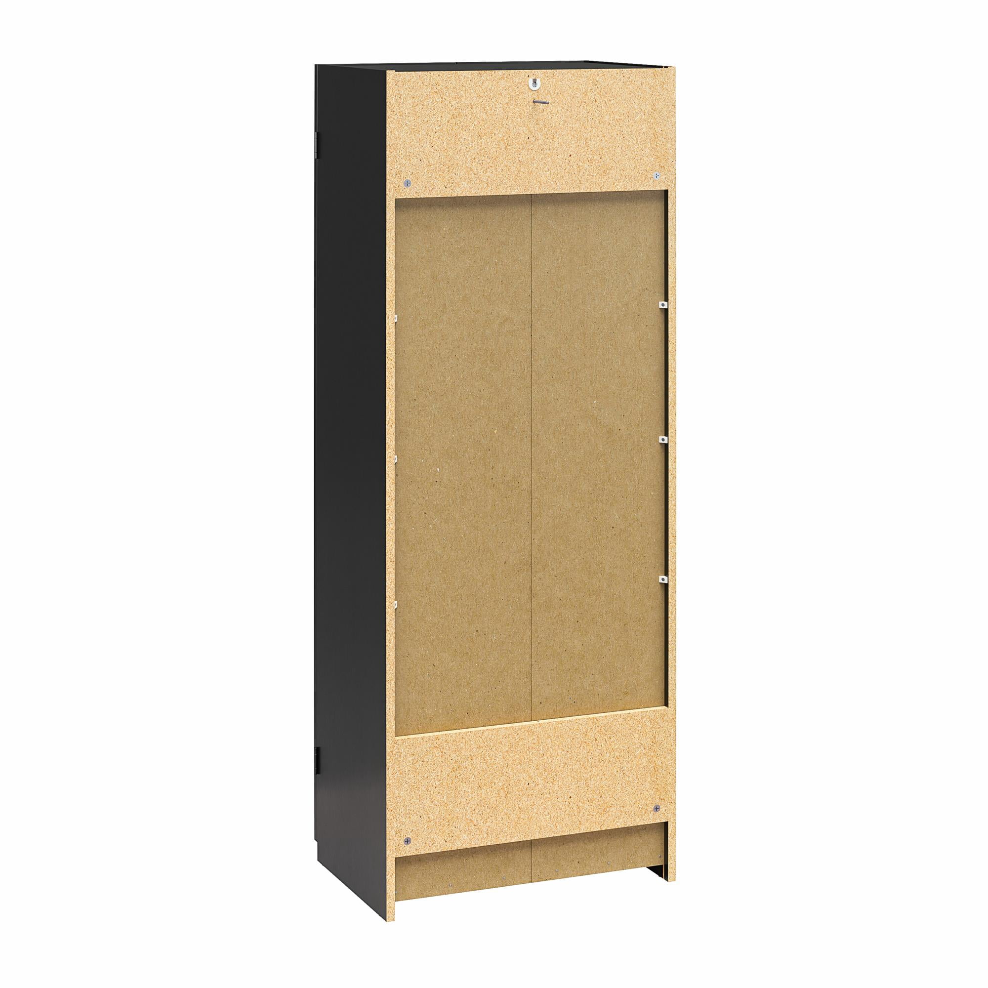Mainstays 60" 2 Door Storage Cabinet, Black