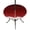 Red, variant on Round Outdoor Tablecloth with Umbrella Hole and Zipper, Teal Ocean Tablecloth with Elastic Waterproof, Coastal Sea Moire Waves Abstract Ombre Art Patio Table Covers for 31" - 35" Picnic Pool Tables