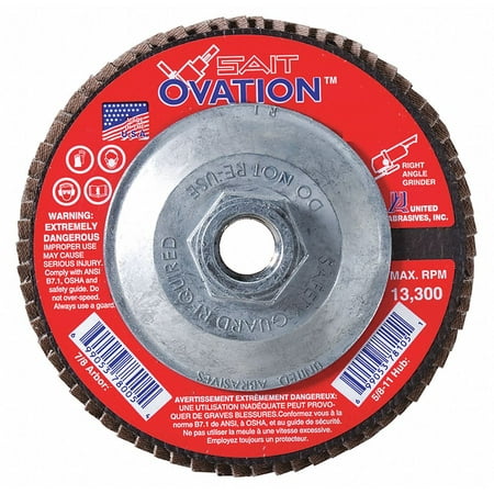 

United Abrasives/Sait Arbor Mount Flap Disc 4-1/2in 40 Coarse 78106