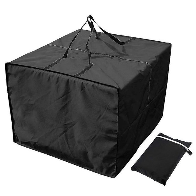 Bolsa de almacenamiento para cojines cuadrados, para muebles de jardín de exterior, para transportar cojines de asiento y funda protectora para árbol de Navidad con Z