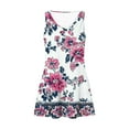thumbnail image 4 of Hvot&aat Summer Dresses for Women Casual Print V-Neck Sleeveless Tank Dress A-Line Curve Hem Sundress Boho Hawaiian Beach Dress, 4 of 5