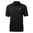 thumbnail image 2 of Men's Cutter & Buck Black Louisville Cardinals Virtue Eco Pique Tile Recycled Polo, 2 of 3