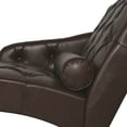thumbnail image 6 of Classic Faux Leather Chaise Lounge, Button Tufted Leisure Couch Chair with Pillow for Living Room Bedroom, 6 of 13