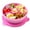 Pink, variant on Yumbox Salad Bowl with Leakproof Lid (Kale Green) Removable 3-Part Divider & Dip Cup, Lunch Salad Bowl and Food Storage