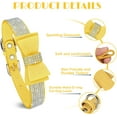 thumbnail image 2 of Crystal Dog Collar with Bow Tie,Soft Puppy Bling Collar for Extra Small,Small,Medium Dogs 1Pack, 2 of 5