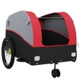 thumbnail image 3 of vidaXL Bike Trailer Black and Red 45 kg Iron, 3 of 5