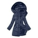 thumbnail image 1 of Chaquetas y abrigos casuales con capucha de manga larga para mujer Chaqueta acolchada de moda con capucha de manga larga de color sólido para mujer Parte superior de poliéster para mujer, 1 of 5