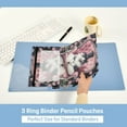 thumbnail image 5 of Wobogo Bowler Hat Ragdoll Cat Pencil Pouch with 3 Ring Binder Holes Set of 2 for Learning Tools, 5 of 6