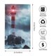 thumbnail image 2 of Fotbe Lighthouse in a Stormy Sea Toalla Premium con Patrón, Toalla de Microfibra de Secado Rápido, Ligera y Altamente Absorbente (27.5x16in), Ideal para Uso Diario, 2 of 6