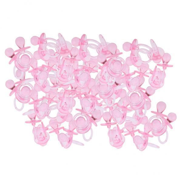 2x 144 Unids / Set Bebé Chupete Acrílico Charm Colgante, Decoración Del Bautizo Del Bebé, Joyería Que Hace Suministro Colgante DIY Artesanía Colco Encanto del chupete del bebé