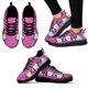 thumbnail image 1 of Zapatos casuales con estampado de dientes dentales rosas para mujer, zapatillas planas de malla de aire, cómodos, con dibujos animados, 1 of 6