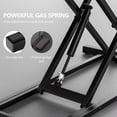 thumbnail image 3 of FITUEYES Convertisseur de Bureau Debout 36 Pouces, Rehausseur de Moniteur Double Réglable en Hauteur pour Ordinateur Portable, Poste de Travail Assis-Debout avec Large Plateau pour Clavier, Noir, 3 of 7