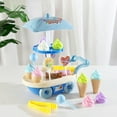 thumbnail image 5 of Ice Cream Cart Toys for Kids, 28 Piece Ice Cream Shop Pretend Play Set with Scooper, Toppings and Other Scoop and Serve Toys for Girls Gifts Sweet Treats Ice Cream and Desserts Tower Playset Car Toy, 5 of 5