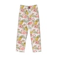 thumbnail image 4 of Daiia Tropical Pink Flamingo Pineapple Men's Sleep Pant with Pockets and Drawstring,Pajama Pants-X-Large, 4 of 9