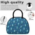 thumbnail image 4 of Robot and Gears Blue Pattern Insulated Lunch Bag,Leakproof Large Capacity Lunch Box for Work,Picnic or Travel,11.4 X 6.7 X 8.3 Inches, 4 of 6