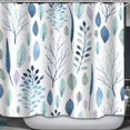 thumbnail image 4 of W 71 x H 71 Arte abstracto Secado rápido Cortinas de baño modernas impermeable baño G Macarena Cortinas de baño, 4 of 7