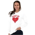 thumbnail image 3 of Chase Me Funny Valentines Day Joke Women's Long Sleeve T Shirt Brisco Brands M, 3 of 6