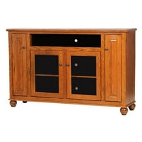 American Heartland 63167LT Oak Tall Deluxe Entertainment Console, Light