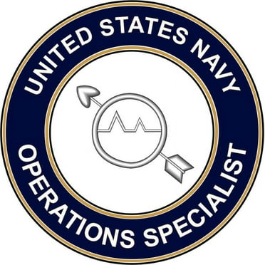 3.8 Inch U.S. Navy Operations Specialist OS decal