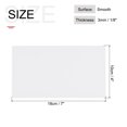 thumbnail image 2 of ABS Plastic Sheet 7 Inch x 4 Inch x 0.12 Inch ABS Styrene Sheets White, 2 of 6
