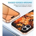 thumbnail image 5 of Meshine for iPhone 16 Case,Glow in The Dark Butterfly Slim Fit Protective Anti Scratch Phone Cover for Women Girls,Orange, 5 of 6