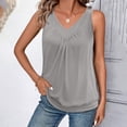 thumbnail image 4 of UPPADA Womens Tank Tops Summer Sleeveless Shirts Ladies Ribbed Wide Shoulder Straps Tees Racerback Tight Slim Fitted Workout Tank Tops Fitted Tops Racer Back Blouses, of Day Deals Today 2025, 4 of 8