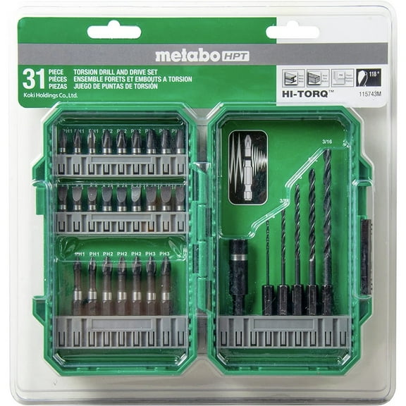 31-Piece Drill and Drive Bits Set