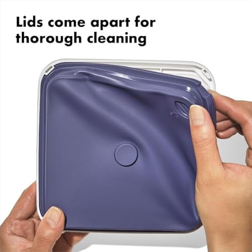 Airtight Food Storage Container with Locking Lid - 2.8 Quart Square Design Perfect for Storing Sugar, Cookies, Crackers, and Dry Goods