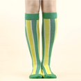 thumbnail image 4 of CNKOO 4-Pack Sports Compression Socks  Long Knee-High Running Support Socks  Sports Compression Leg Socks  Striped Fashion Socks For Women, 4 of 5